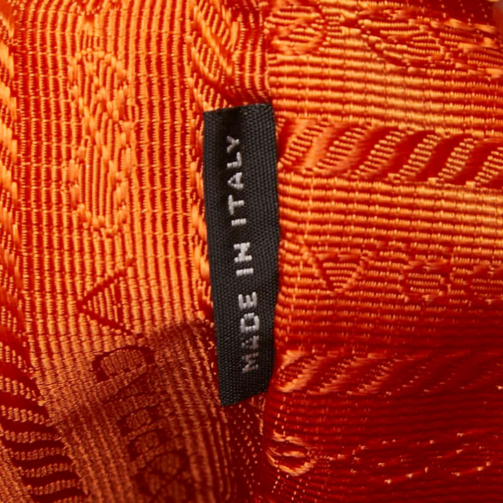 PRADA Orange Leather Saffiano Shoulder Bag - Picture 16 of 16